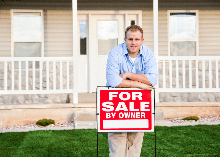 man selling a house by owner on long island