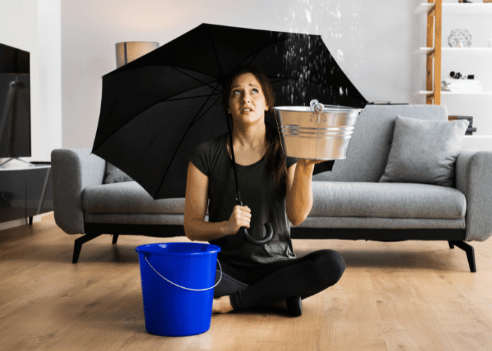house with water damage on long island